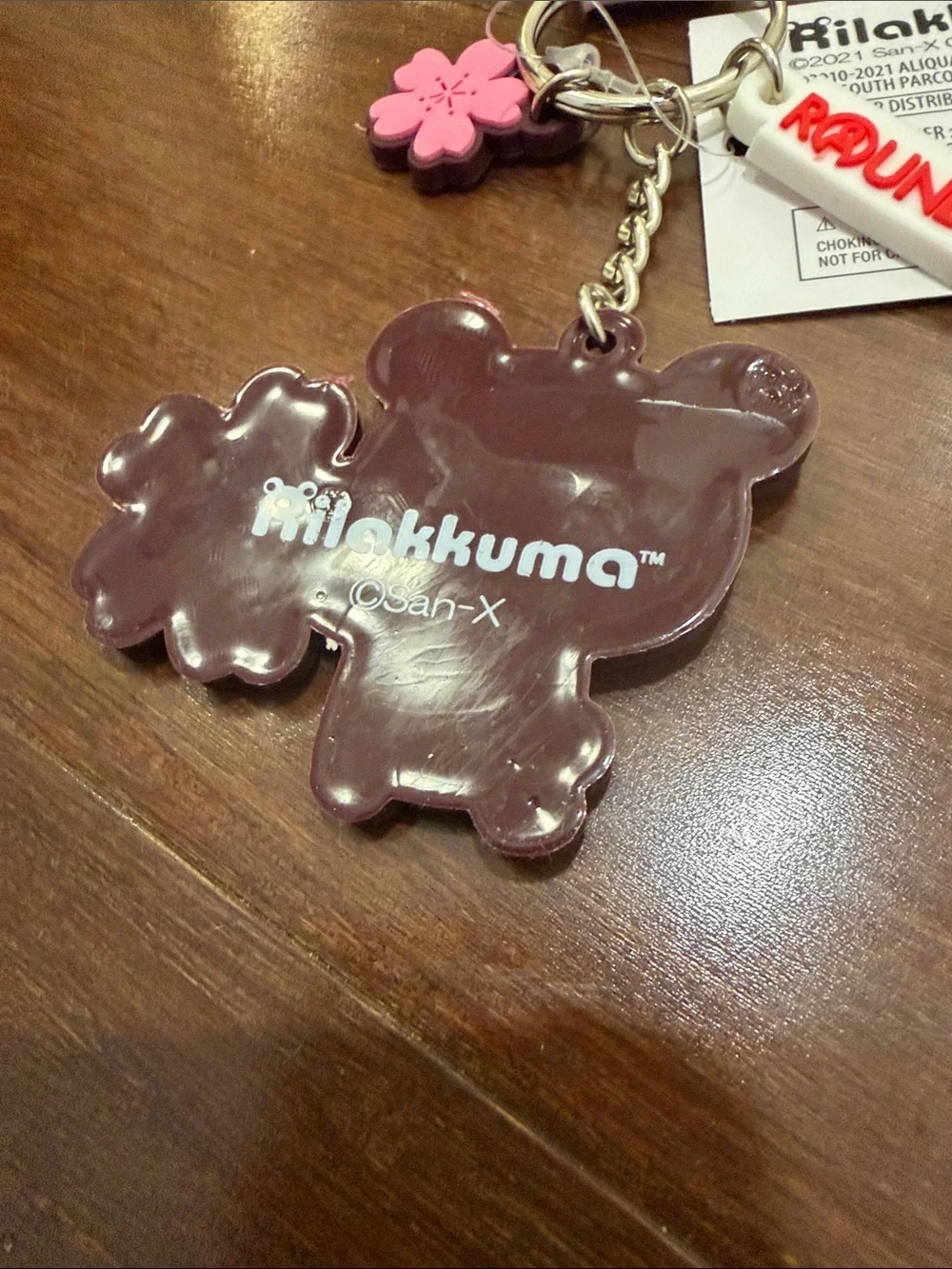 San-X Rilakkuma Pink Cherry Blossom Keychain Card Holder